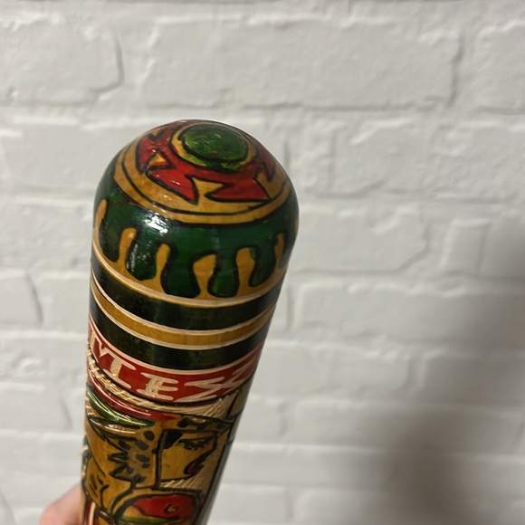 VTG Mexican Wooden Bat Pinata Stick - Picture 6 of 8